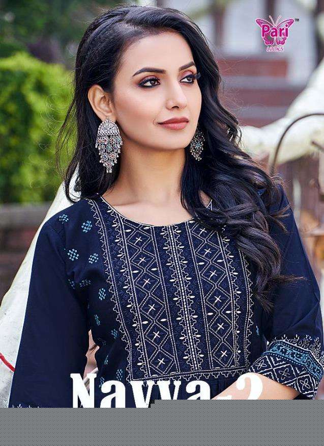 NAVYA VOL-2 BY PARI 1001 TO 1006 SERIES DESIGNER STYLISH FANCY COLORFUL BEAUTIFUL PARTY WEAR & ETHNIC WEAR COLLECTION RAYON PRINT KURTIS AT WHOLESALE PRICE