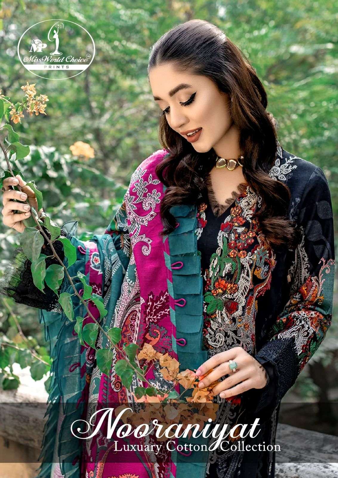 Nooraniyat By Miss World Choice 1001 To 1008 Series Beautiful Stylish Suits Fancy Colorful Casual Wear & Ethnic Wear & Ready To Wear Cotton Printed Dresses At Wholesale Price