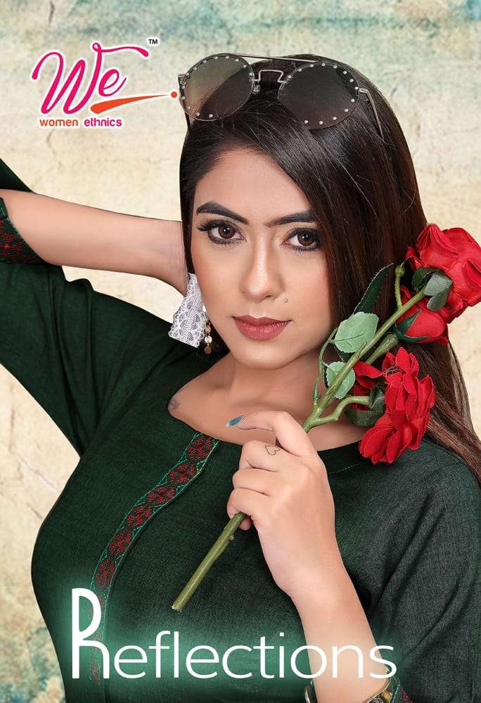 REFLECTIONS BY WOMEN ETHNIC 201 TO 208 SERIES BEAUTIFUL STYLISH FANCY COLORFUL CASUAL WEAR & ETHNIC WEAR RAYON PASHMINA KURTIS AT WHOLESALE PRICE