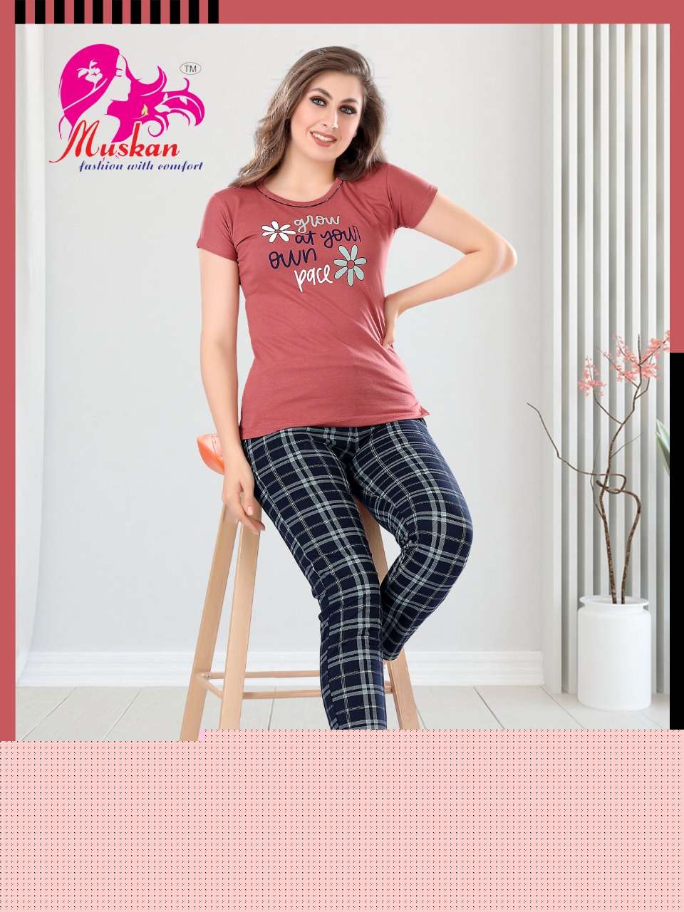 SAHELI VOL-970 BY MUSKAN 01 TO 06 SERIES BEAUTIFUL STYLISH FANCY COLORFUL CASUAL WEAR & ETHNIC WEAR HOSIERY COTTON NIGHT SUITS AT WHOLESALE PRICE