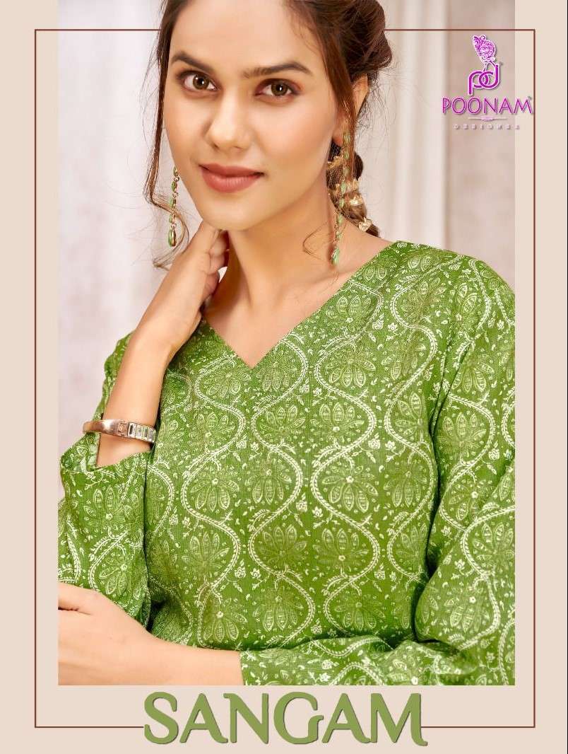 SANGAM BY SMIT CREATION SERIES 1001 TO 1009 STYLISH BEAUTIFUL COLOURFUL PRINTED & EMBROIDERED PARTY WEAR & OCCASIONAL WEAR ORIGNAL CAPSUAL PRINT DRESSES AT WHOLESALE PRICE