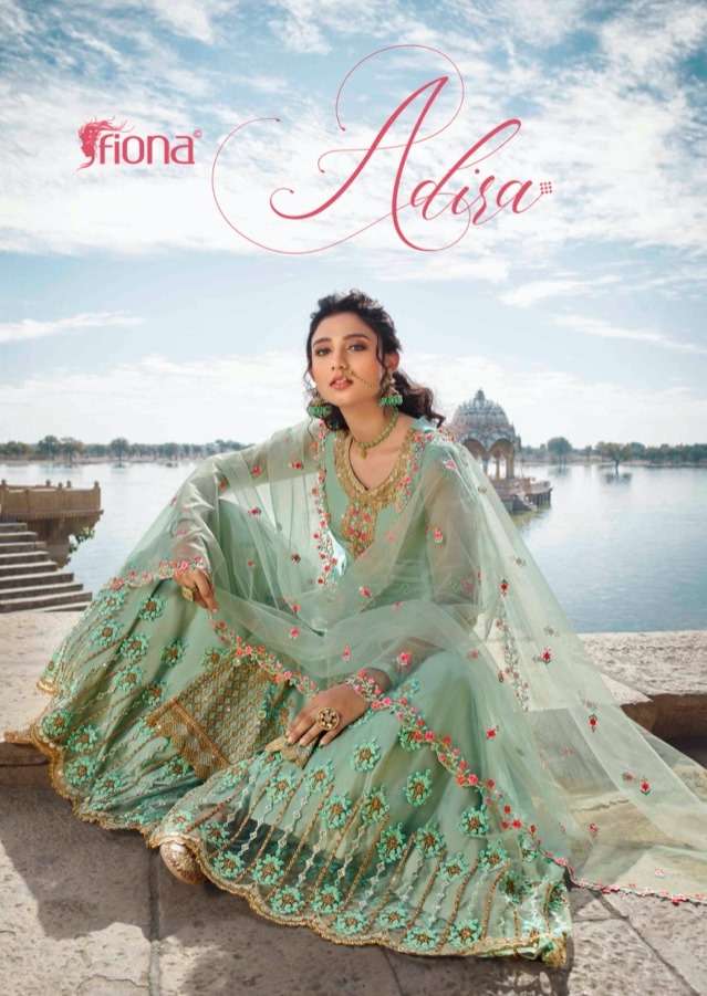 Adira By Fiona 23161 To 23164 Series Designer Sharara Suits Collection Beautiful Stylish Fancy Colorful Party Wear & Occasional Wear Net Embroidered Dresses At Wholesale Price
