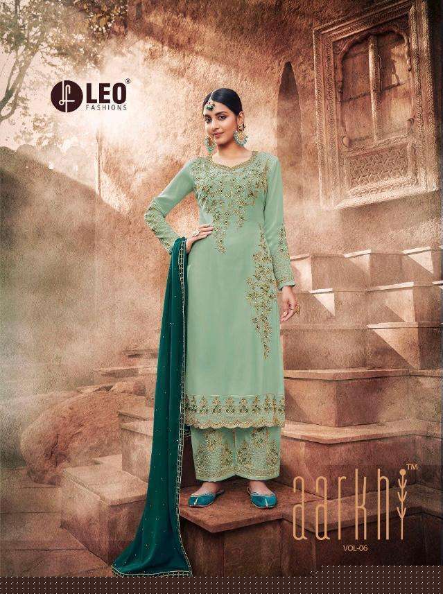 Aarkhi Vol-6 By Leo Fashion 2001 To 2006 Series Beautiful Festive Suits Colorful Stylish Fancy Casual Wear & Ethnic Wear Georgette Embroidered Dresses At Wholesale Price