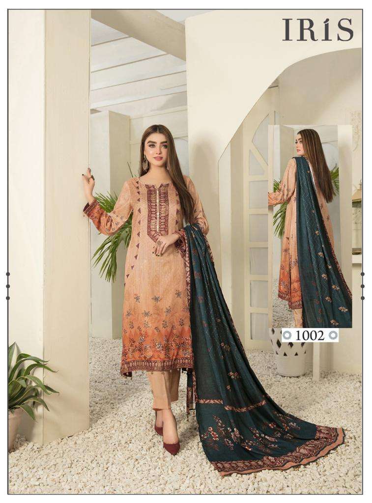 Afsanah By Iris 1001 To 1010 Series Designer Festive Suits Beautiful Fancy Stylish Colorful Party Wear & Occasional Wear Pure Cotton Printed Dresses At Wholesale Price