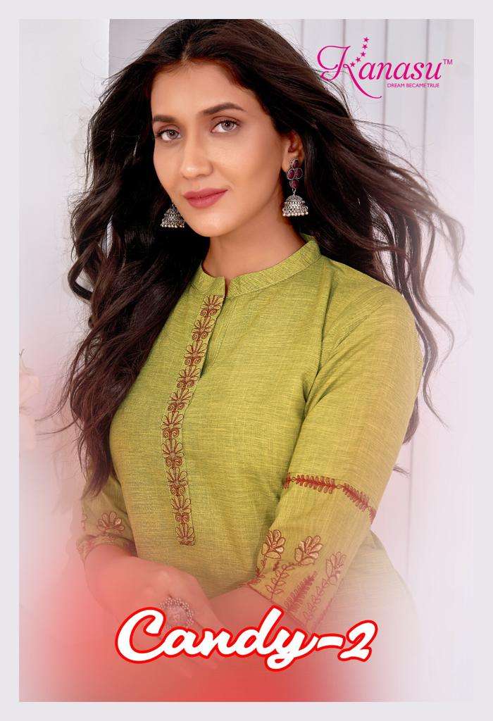 Candy Vol-2 By Kanasu 1001 To 1008 Series Beautiful Stylish Fancy Colorful Casual Wear & Ethnic Wear Heavy Rayon Tops At Wholesale Price