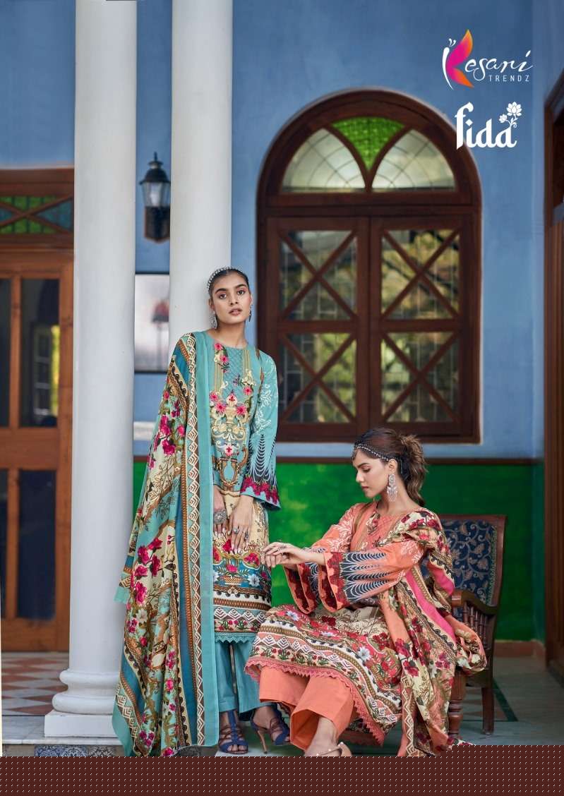 Fida By Kesari Trendz 991 To 998 Series Designer Suits Beautiful Stylish Fancy Colorful Party Wear & Occasional Wear Pure Lawn Cotton Embroidered Dresses At Wholesale Price