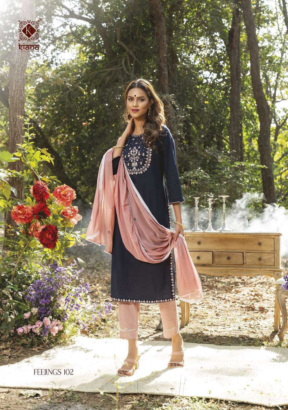 Feelings By Kiana 101 To 106 Series Beautiful Stylish Suits Fancy Colorful Casual Wear & Ethnic Wear & Ready To Wear Fancy Dresses At Wholesale Price