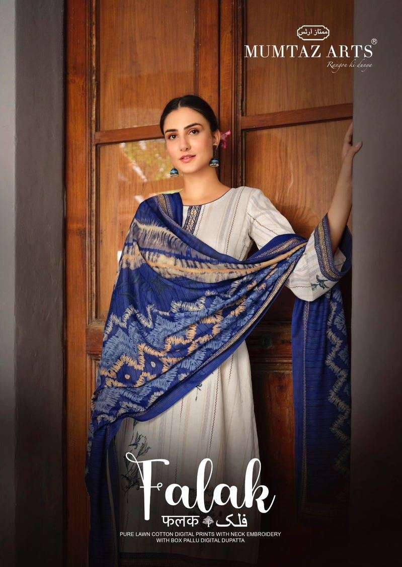 Falak By Mumtaz Arts 17001 To 17004 Series Beautiful Stylish Festive Suits Fancy Colorful Casual Wear & Ethnic Wear & Ready To Wear Pure Lawn Cambric With Embroidery Dresses At Wholesale Price