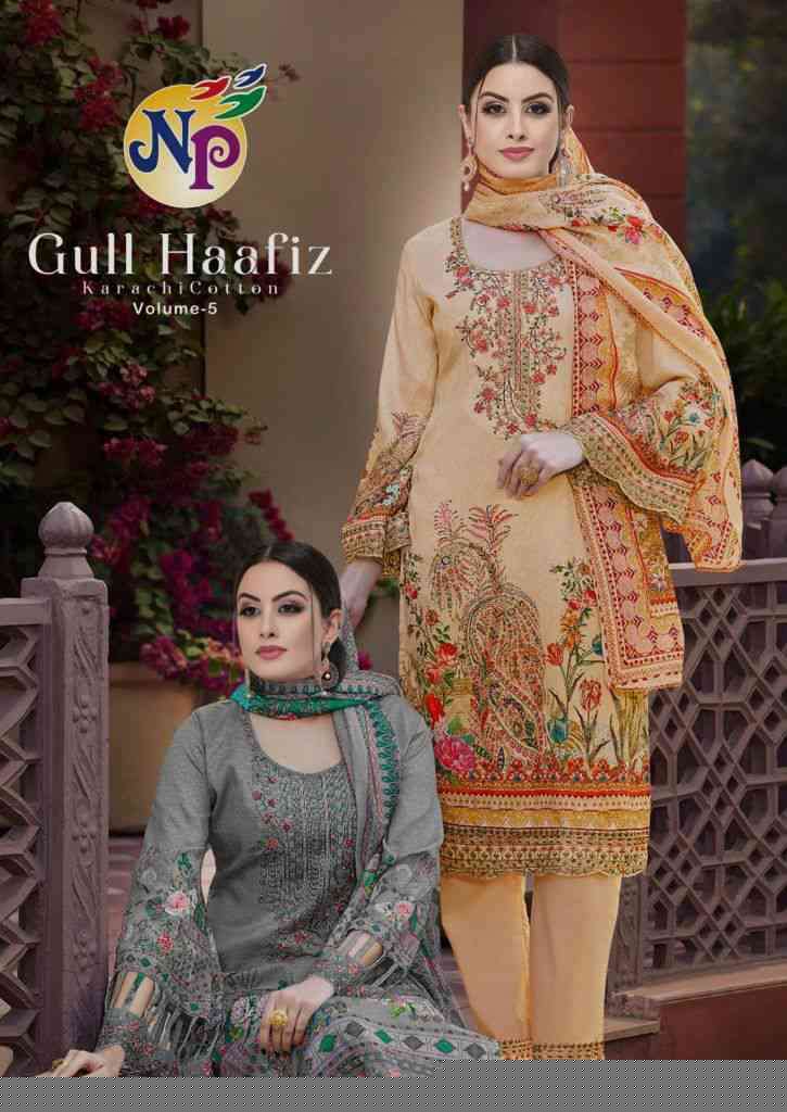 Gull Haafiz Vol-5 By Nand Gopal Prints 5001 To 5008 Series Beautiful Suits Stylish Colorful Fancy Casual Wear & Ethnic Wear Cotton Print Dresses At Wholesale Price