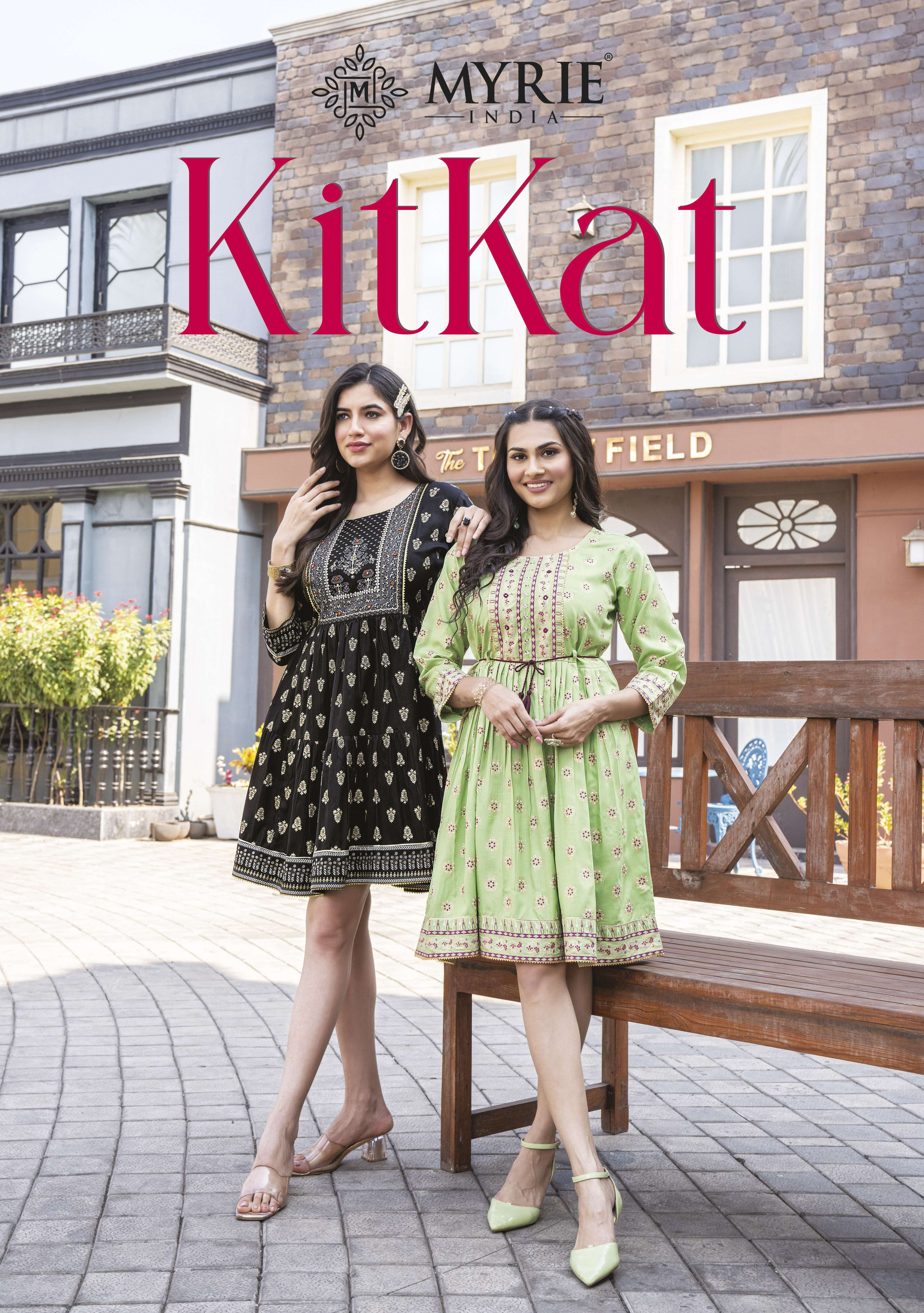Kitkat By Myrie 101 To 108 Series Beautiful Stylish Fancy Colorful Casual Wear & Ethnic Wear Heavy Rayon Print Kurtis At Wholesale Price