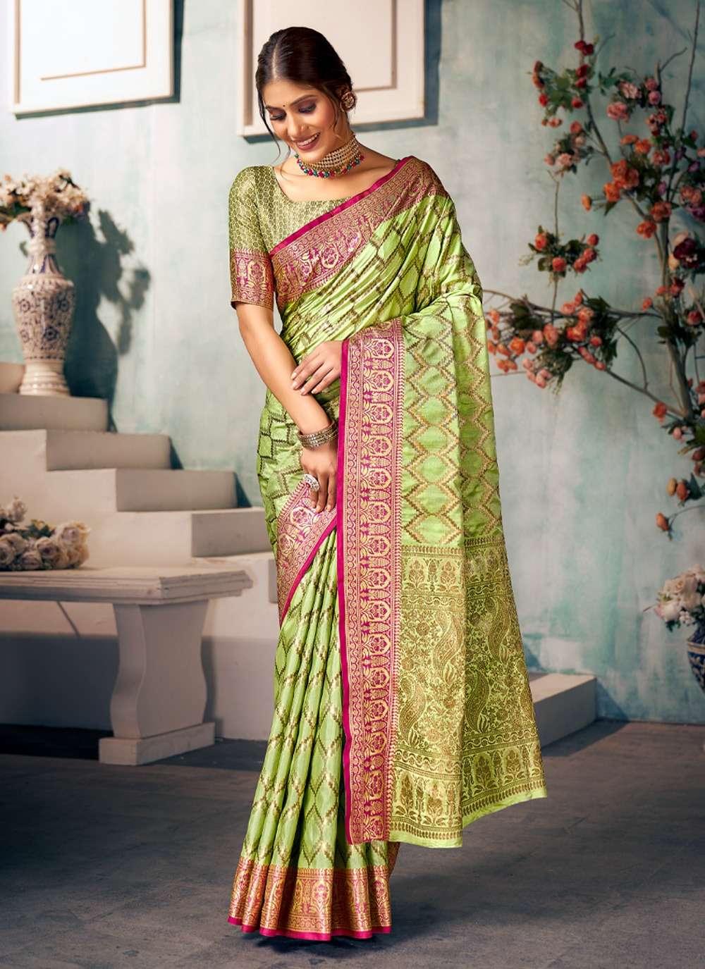 Kaveri Silk By Sangam Prints 11519 To 11524 Series Indian Traditional Wear Collection Beautiful Stylish Fancy Colorful Party Wear & Occasional Wear Banarasi Silk Sarees At Wholesale Price