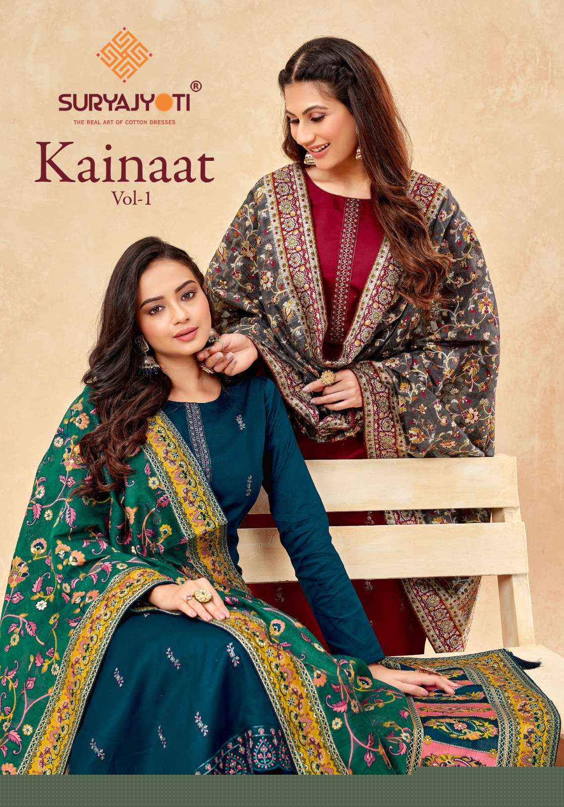 Kainaat Vol-1 By Suryajyoti 1001 To 1006 Series Beautiful Festive Suits Colorful Stylish Fancy Casual Wear & Ethnic Wear Jam Satin Dresses At Wholesale Price