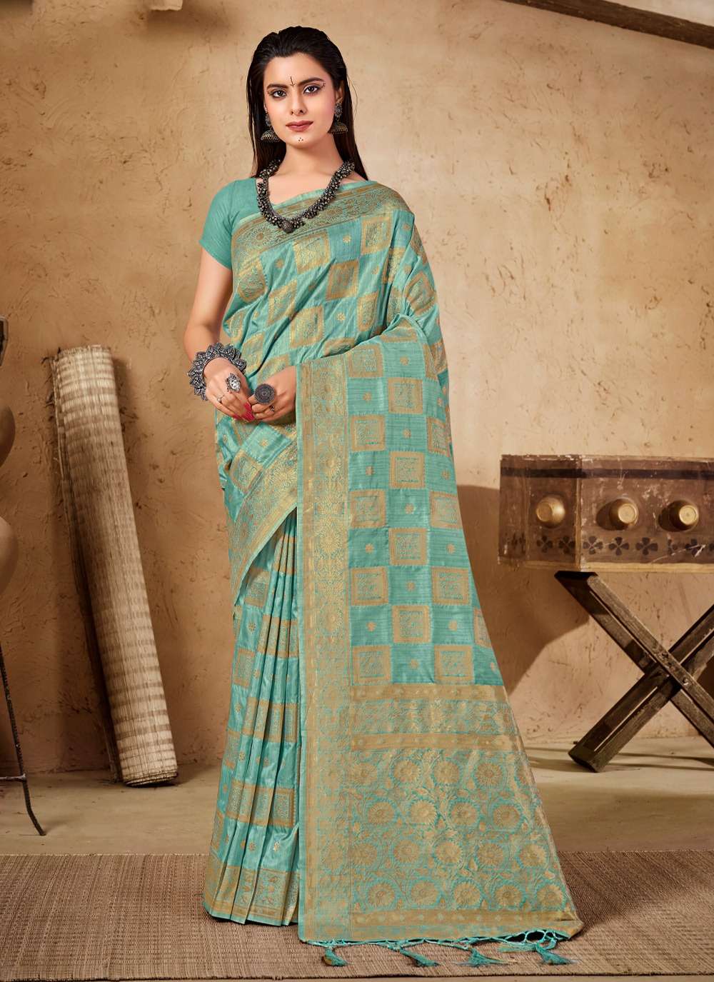 Manjubaa Silk By Sangam Prints 1001 To 1006 Series Indian Traditional Wear Collection Beautiful Stylish Fancy Colorful Party Wear & Occasional Wear Silk Sarees At Wholesale Price