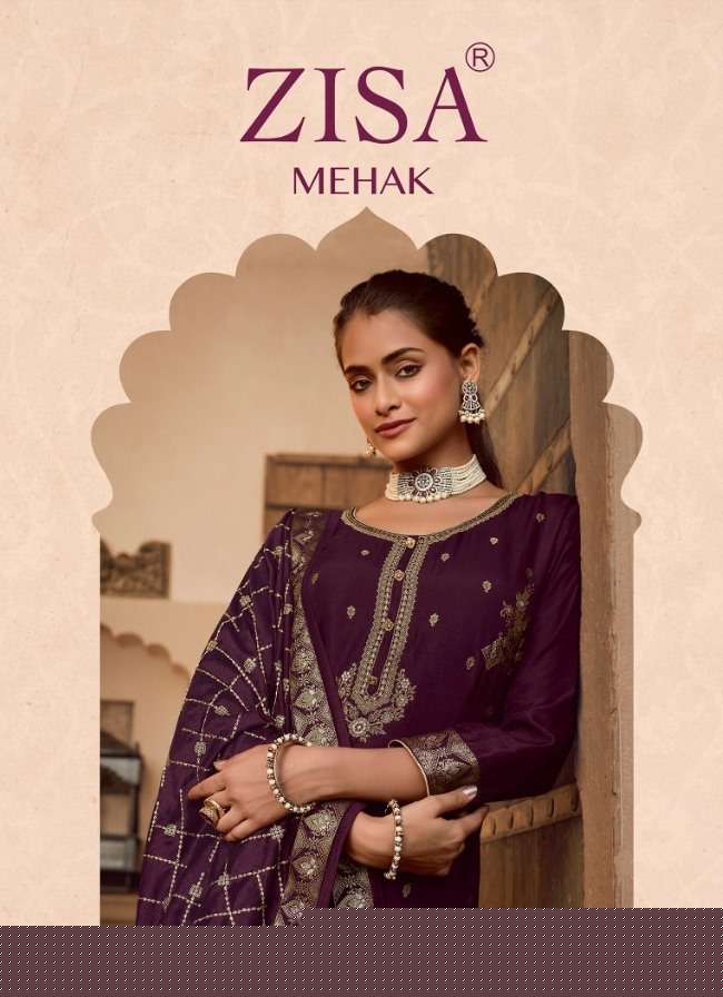 Mehak By Zisa 14061 To 14064 Series Beautiful Festive Suits Colorful Stylish Fancy Casual Wear & Ethnic Wear Dola Jacquard Dresses At Wholesale Price