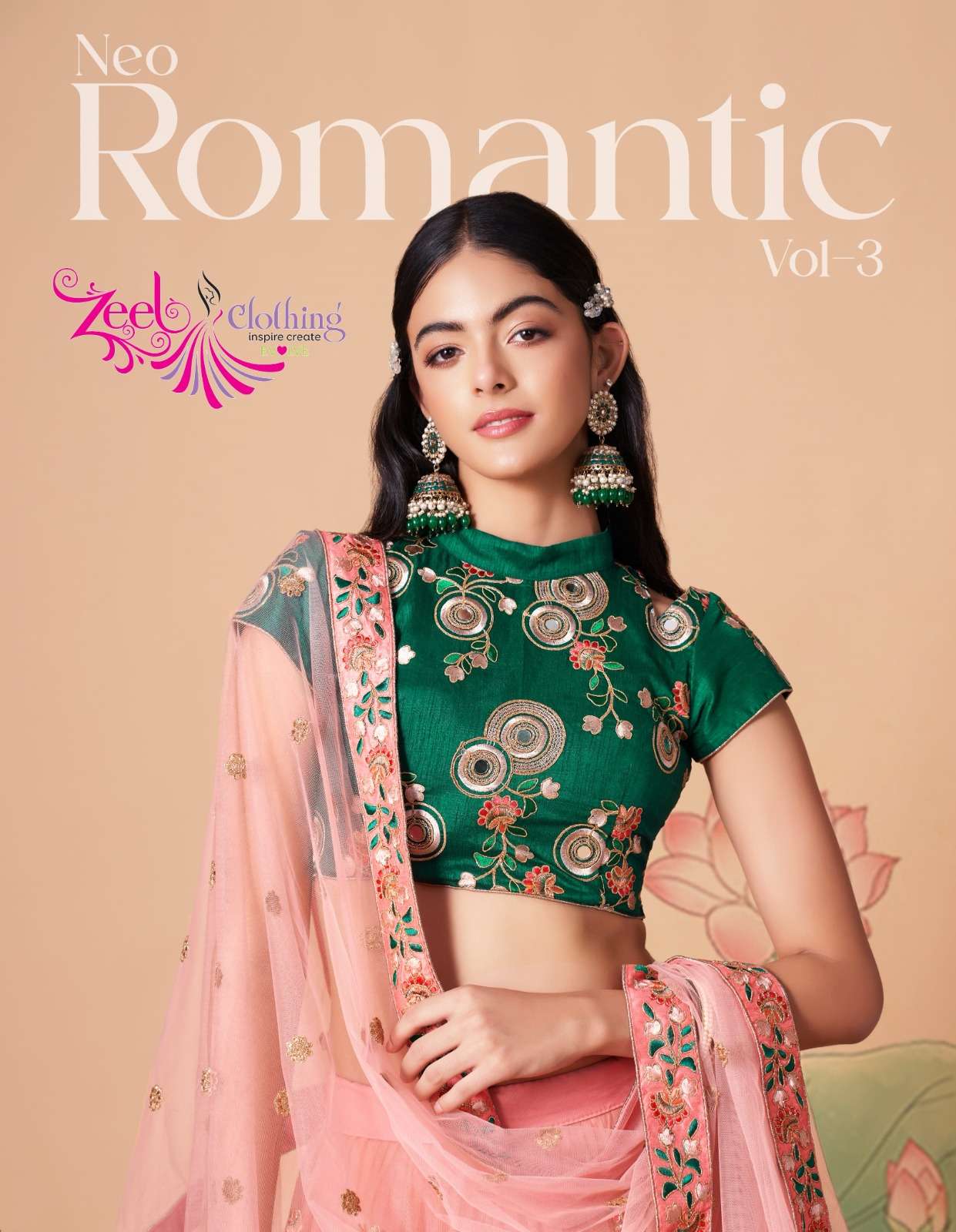 Neo Romantic Vol-3 By Zeel Clothing 7315 To 7326 Series Bridal Wear Collection Beautiful Stylish Colorful Fancy Party Wear & Occasional Wear Soft Net Lehengas At Wholesale Price