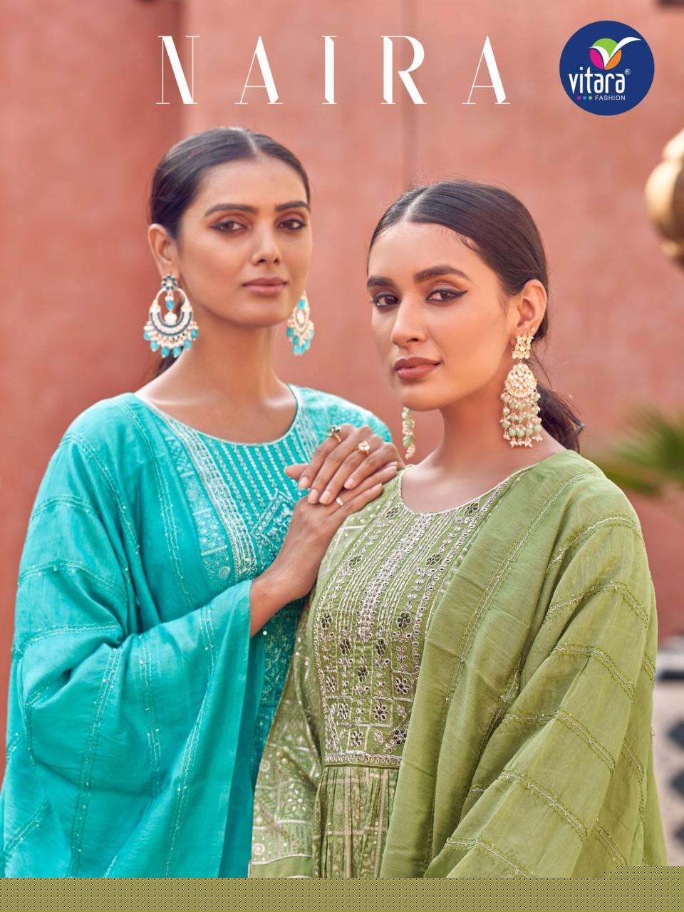 Naira By Vitara 1001 To 104 Series Beautiful Festive Suits Colorful Stylish Fancy Casual Wear & Ethnic Wear Heavy Rayon Dresses At Wholesale Price