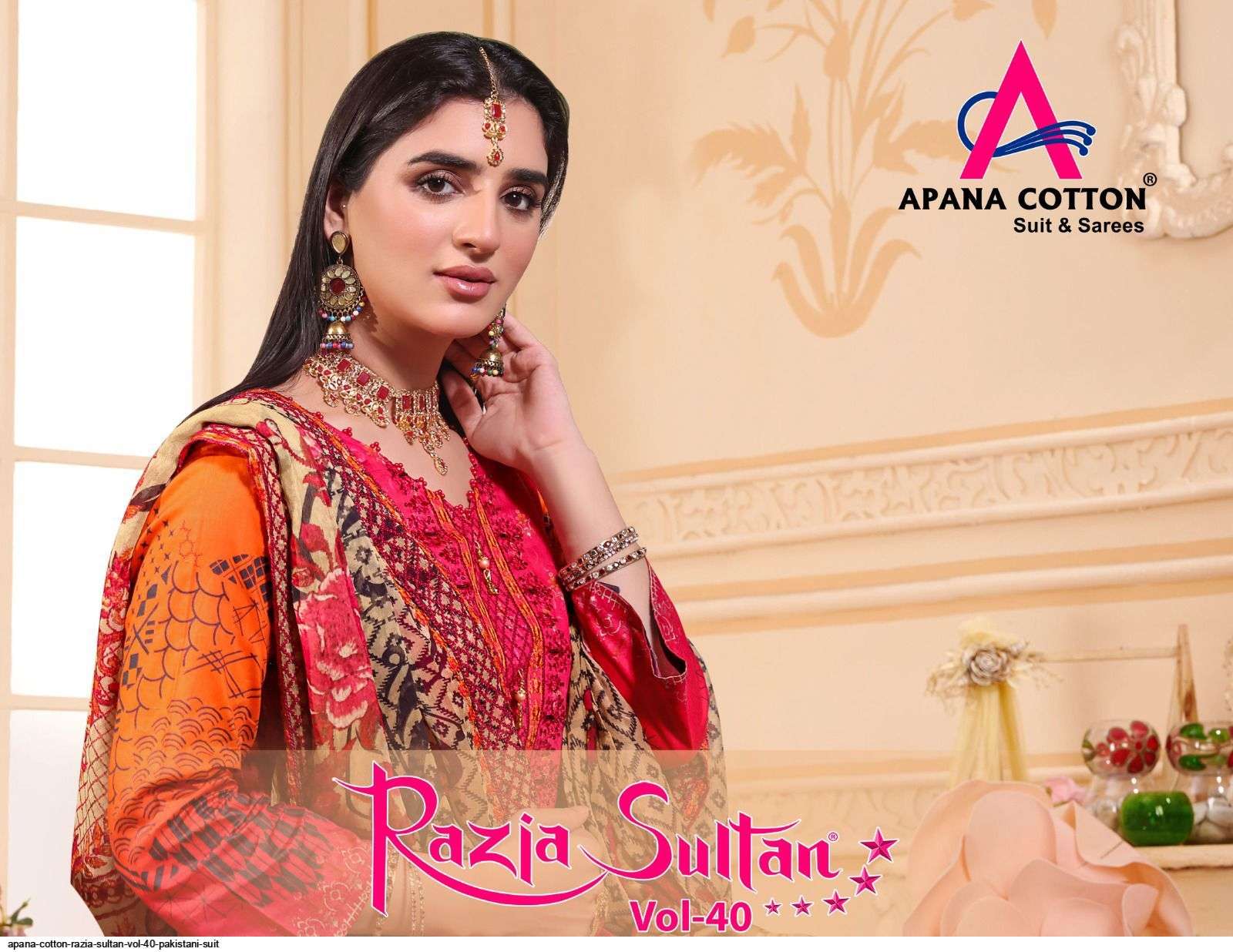 Razia Sultan Vol-40 By Apana Cotton 40001 To 40010 Series Beautiful Stylish Pakistani Suits Fancy Colorful Casual Wear & Ethnic Wear & Ready To Wear Cotton Embroidered Dresses At Wholesale Price