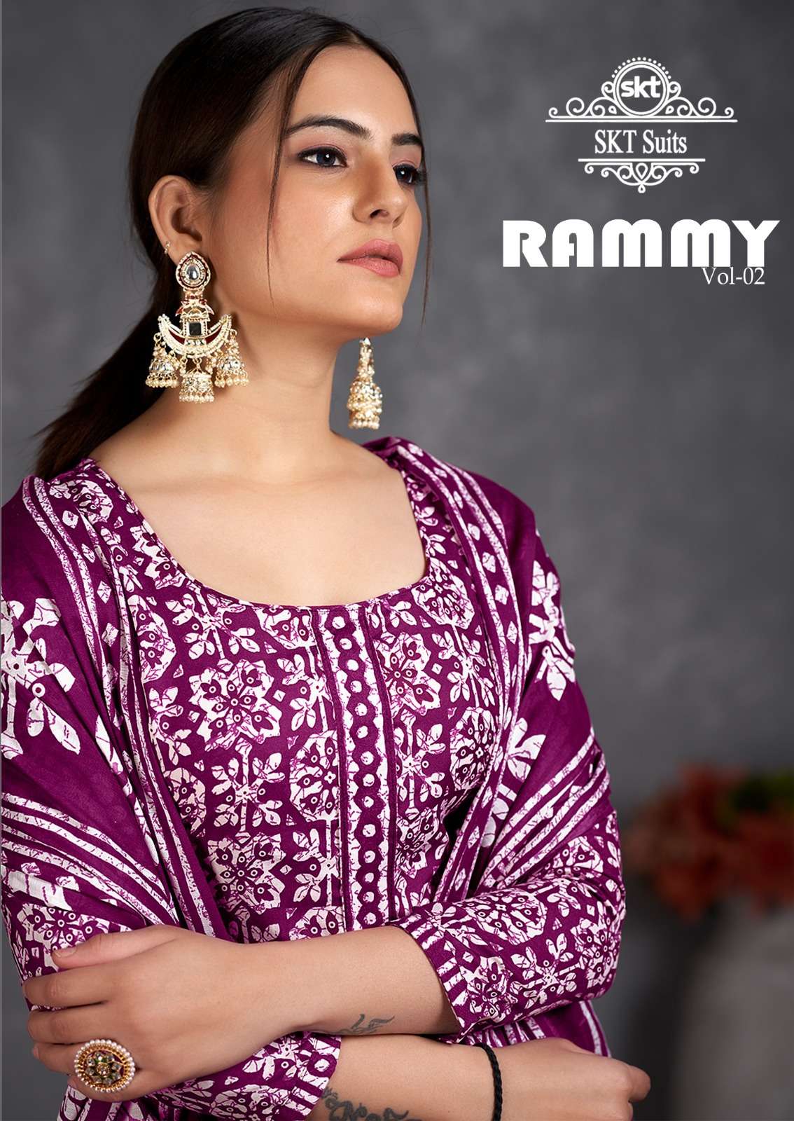 Rammy Vol-2 By Skt Suits 2001 To 2012 Series Beautiful Festive Suits Colorful Stylish Fancy Casual Wear & Ethnic Wear Soft Cotton Print Dresses At Wholesale Price