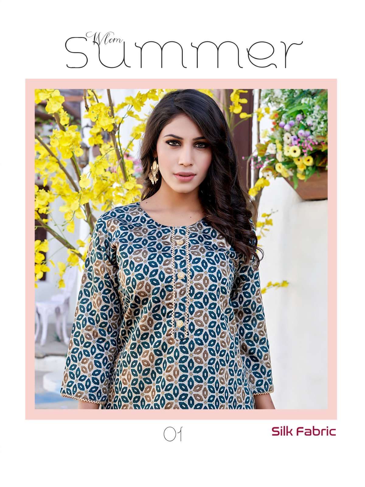 Silk Fabric By Smylee 01 To 08 Series Beautiful Stylish Fancy Colorful Casual Wear & Ethnic Wear Modal Silk Kurtis With Bottoms At Wholesale Price