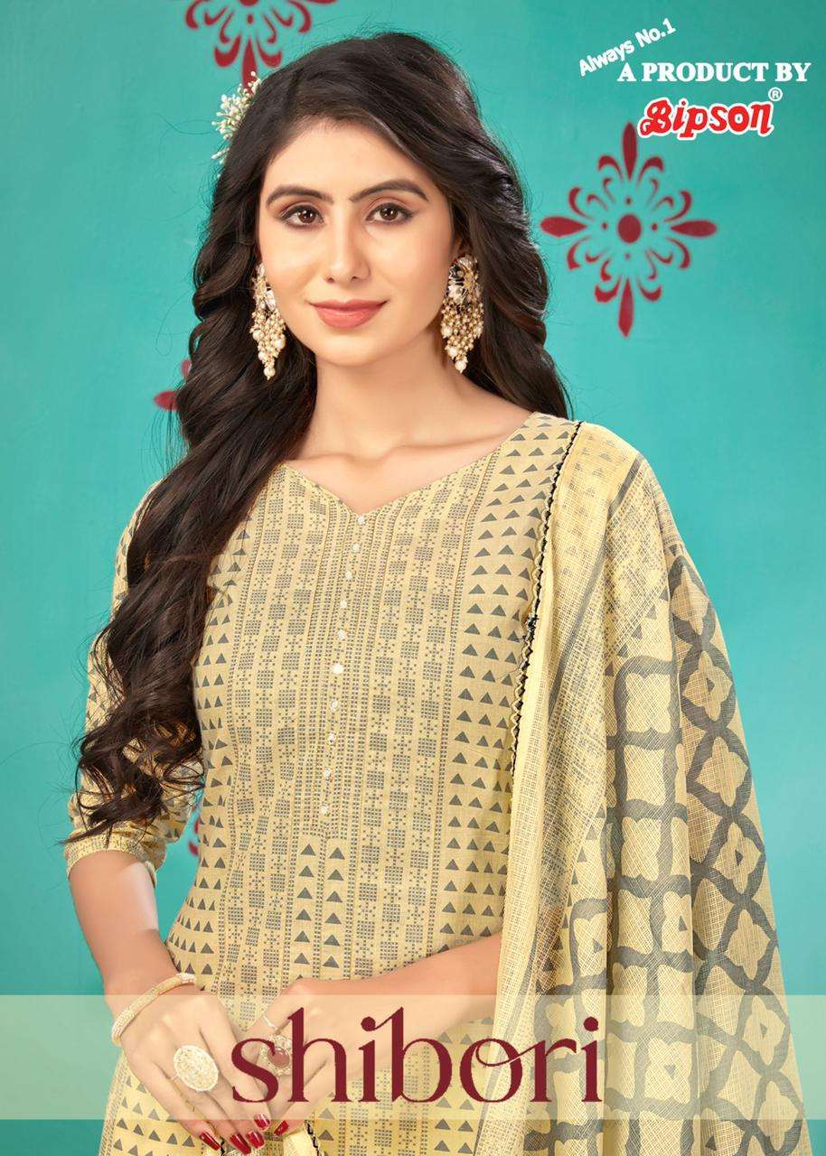 Shibori-2071 By Bipson 2071-A To 2071-D Series Beautiful Stylish Festive Suits Fancy Colorful Casual Wear & Ethnic Wear & Ready To Wear Pure Cotton Print With Embroidered Dresses At Wholesale Price