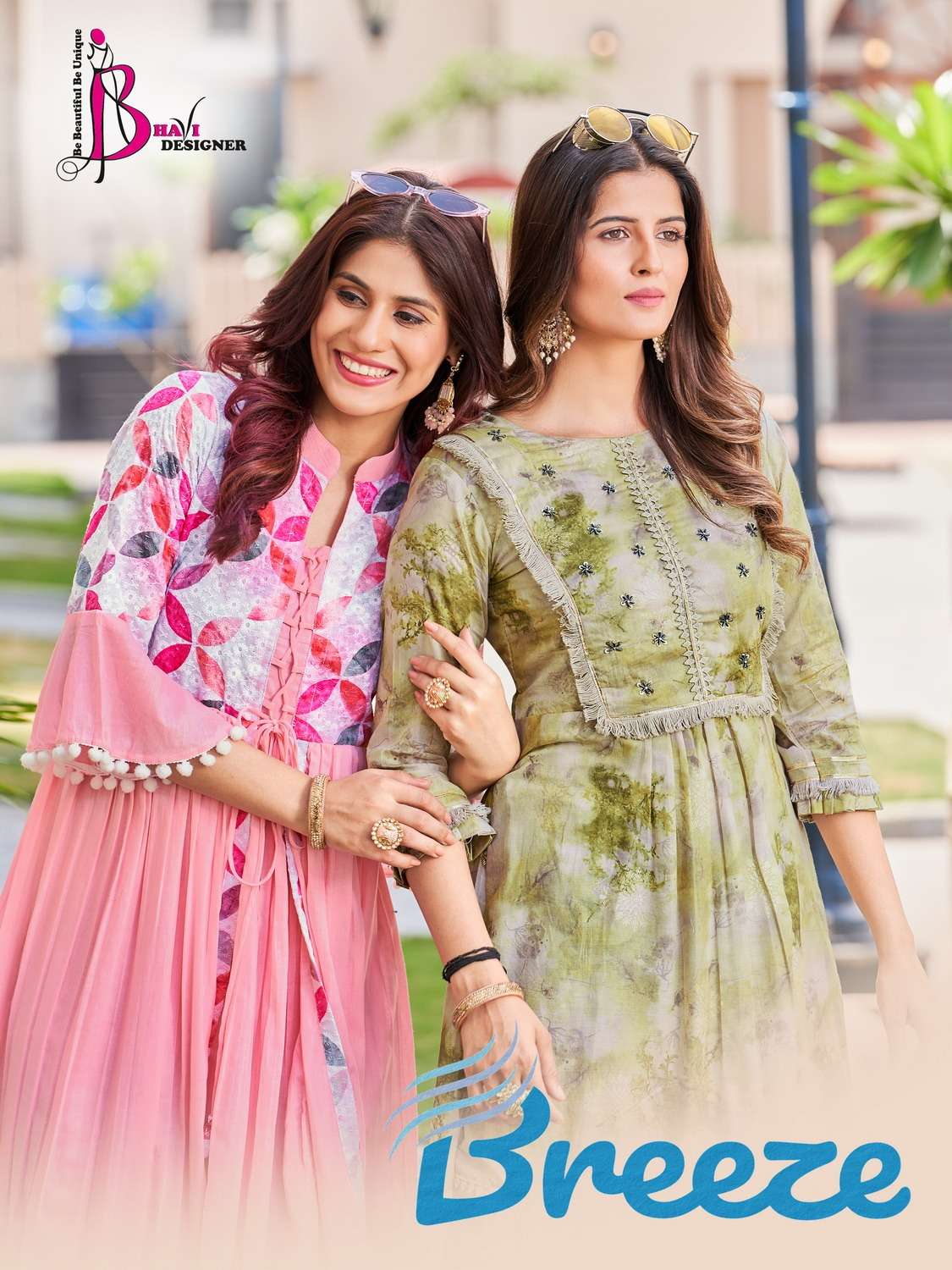 Breeze By Bhavi Designer 101 To 103 Series Beautiful Stylish Fancy Colorful Casual Wear & Ethnic Wear Fancy Kurtis At Wholesale Price