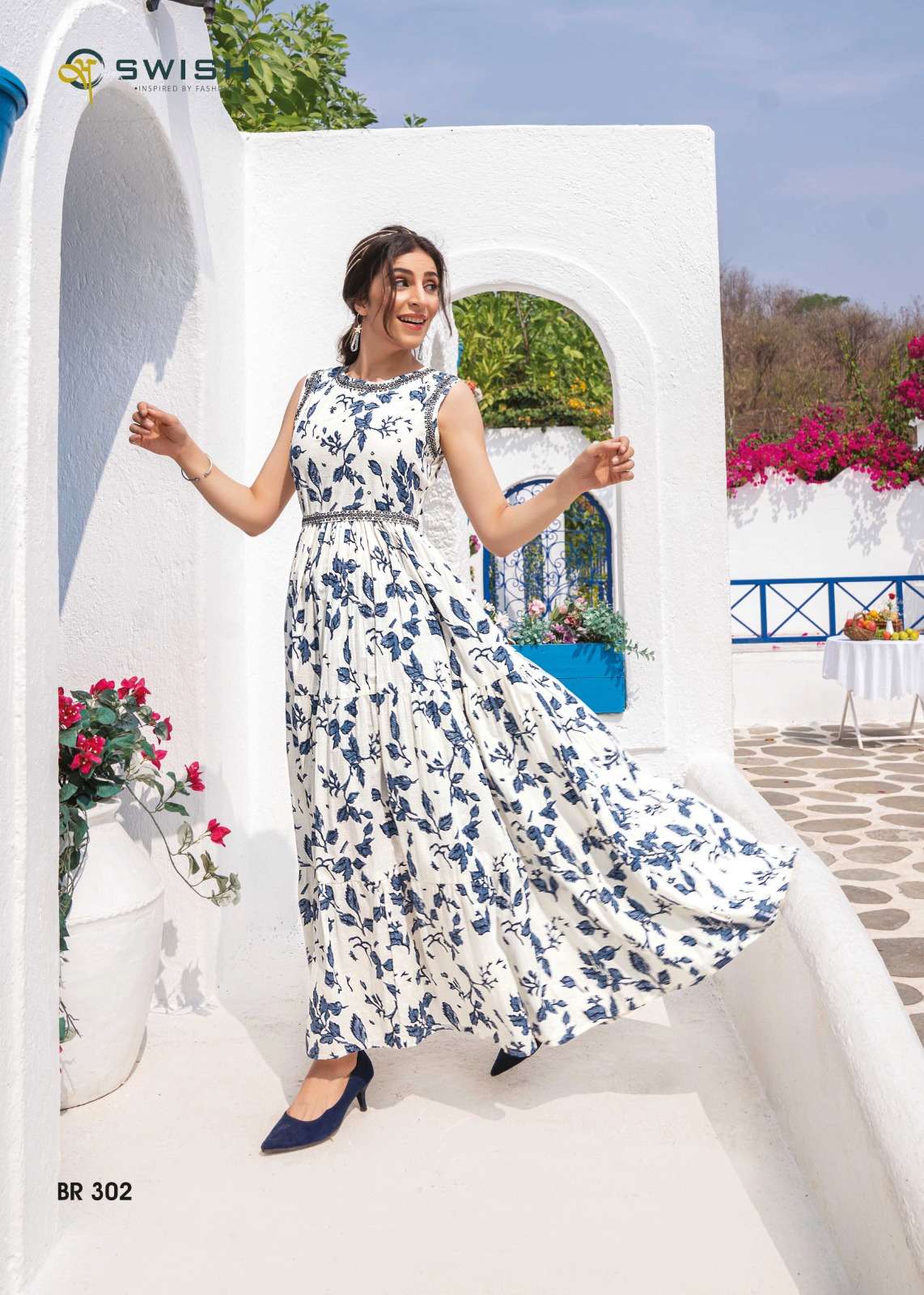 Be Rich Vol-3 By Swish 301 To 307 Series Beautiful Stylish Fancy Colorful Casual Wear & Ethnic Wear Cotton Print Gowns At Wholesale Price