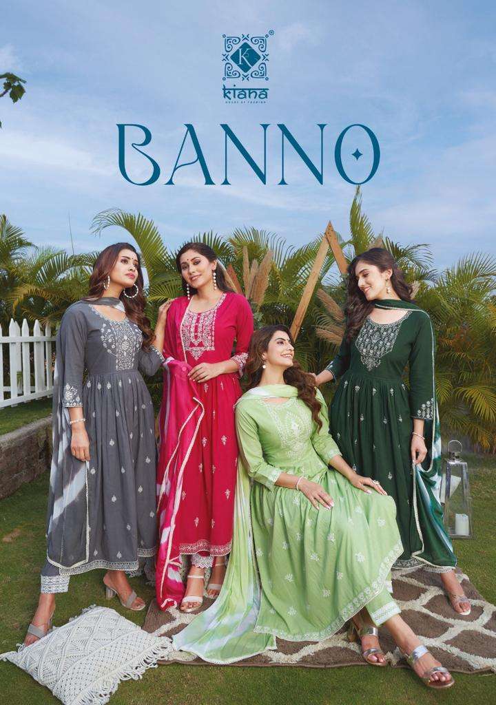 Banno By Kiana 01 To 08 Series Beautiful Festive Suits Colorful Stylish Fancy Casual Wear & Ethnic Wear Pure Cotton Dresses At Wholesale Price