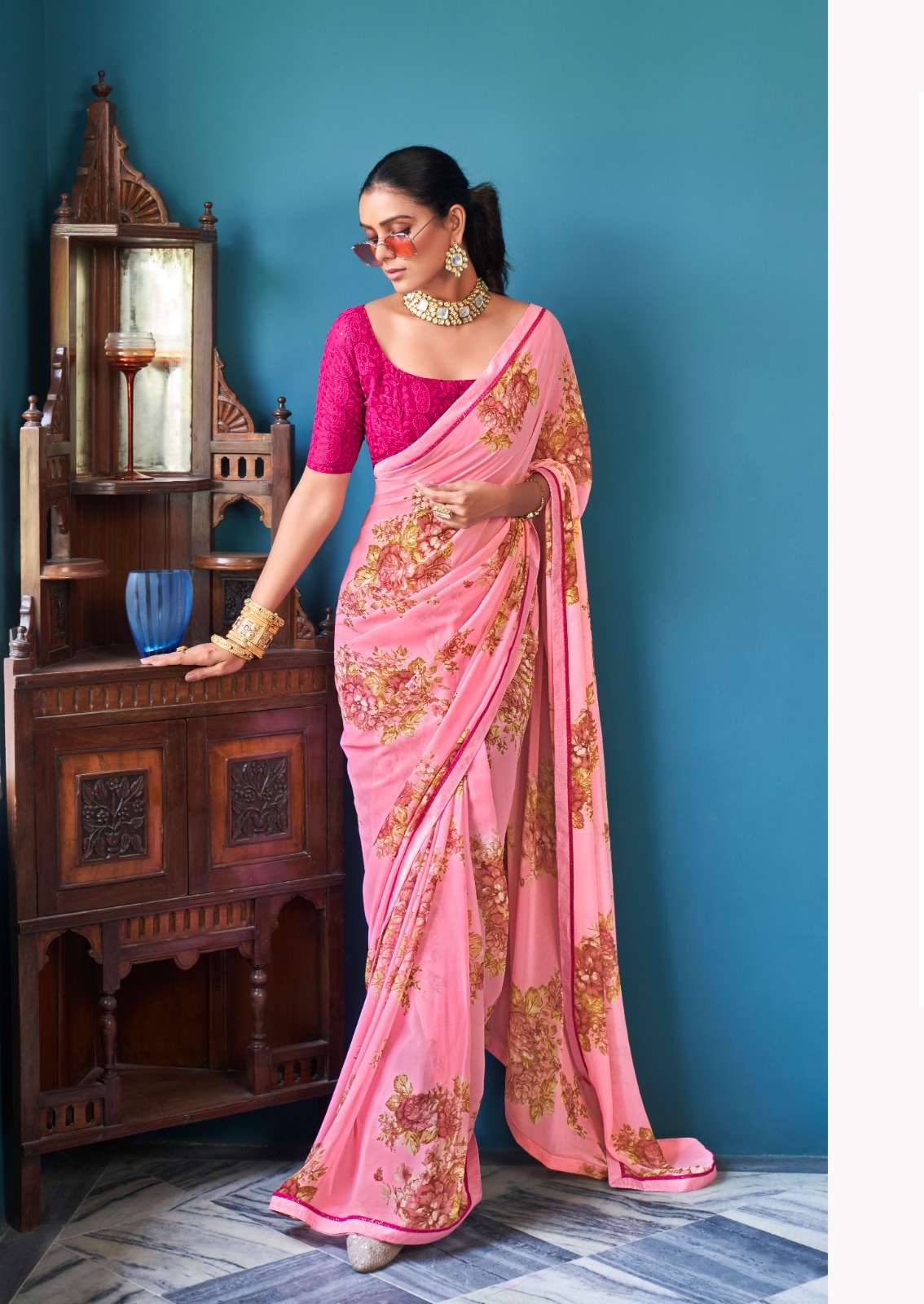 Jharokha By Stavan 101 To 108 Series Indian Traditional Wear Collection Beautiful Stylish Fancy Colorful Party Wear & Occasional Wear Weightless Sarees At Wholesale Price