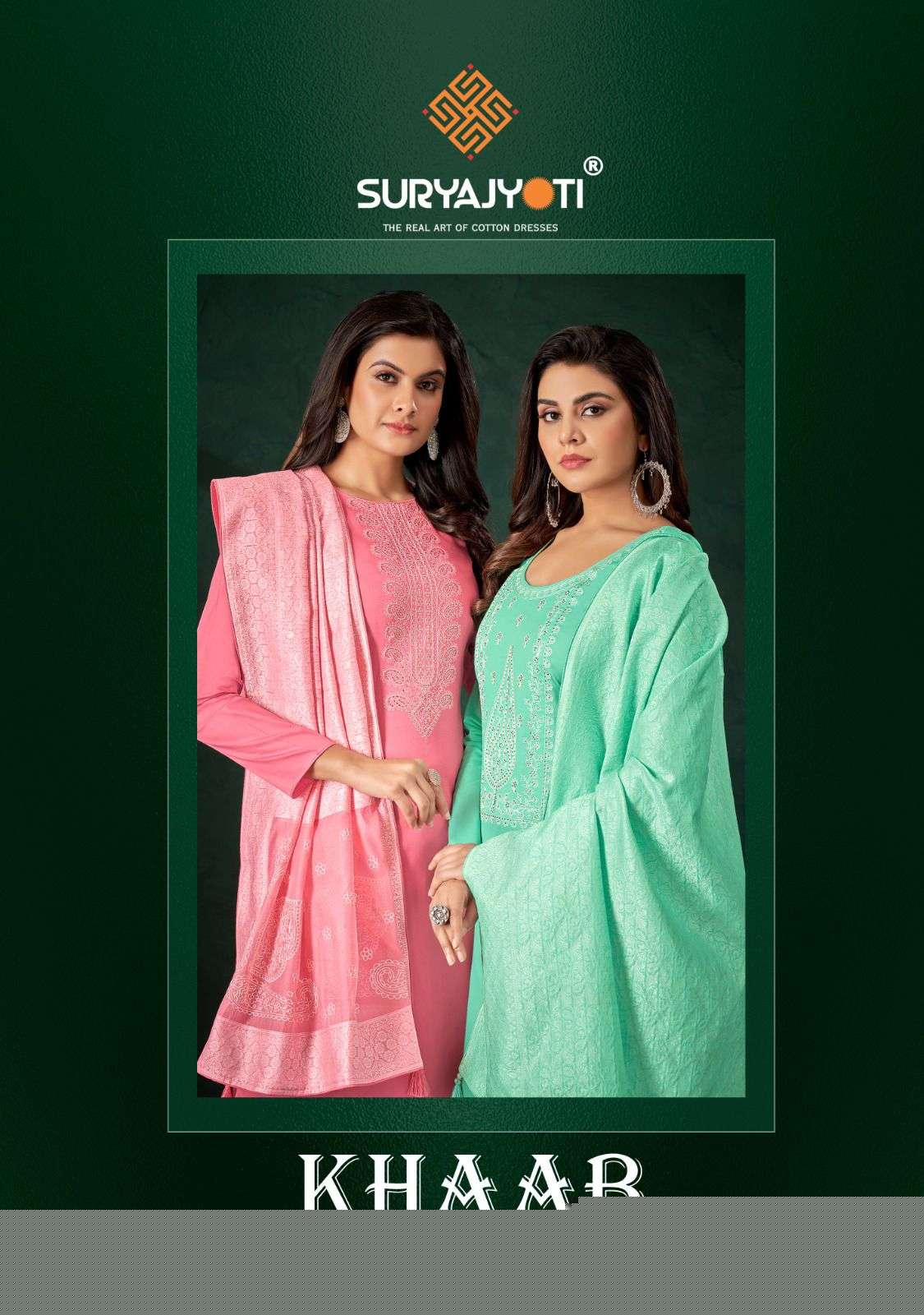 Khaab Vol-1 By Suryajyoti 1001 To 1006 Series Suits Beautiful Fancy Colorful Stylish Party Wear & Occasional Wear Jam Satin Embroidered Dresses At Wholesale Price