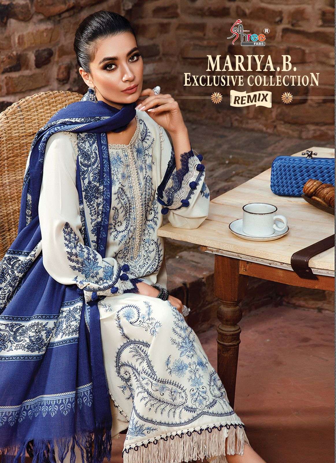 Mariya.B. Exclusive Collection Remix By Shree Fabs Beautiful Pakistani Suits Colorful Stylish Fancy Casual Wear & Ethnic Wear Pure Rayon Cotton Dresses At Wholesale Price