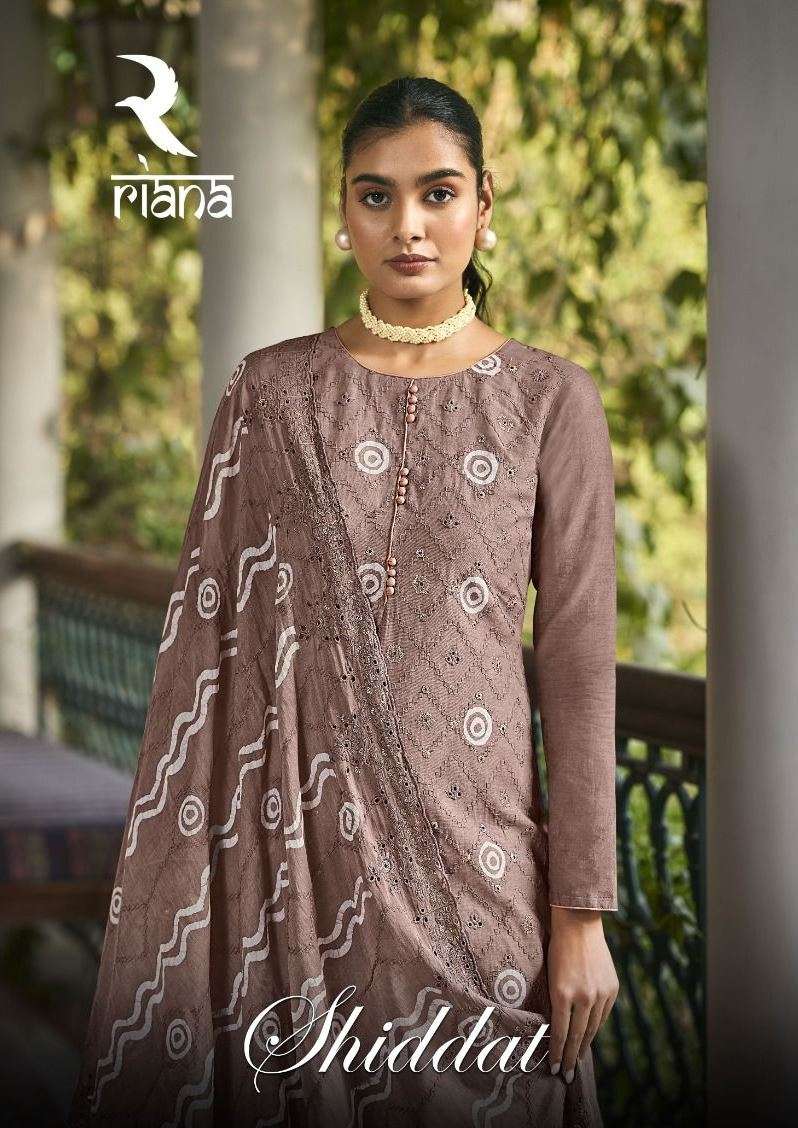 Shiddat By Riana 68000 To 68006 Series Beautiful Festive Suits Colorful Stylish Fancy Casual Wear & Ethnic Wear Pure Cambric Print With Embroidery Dresses At Wholesale Price