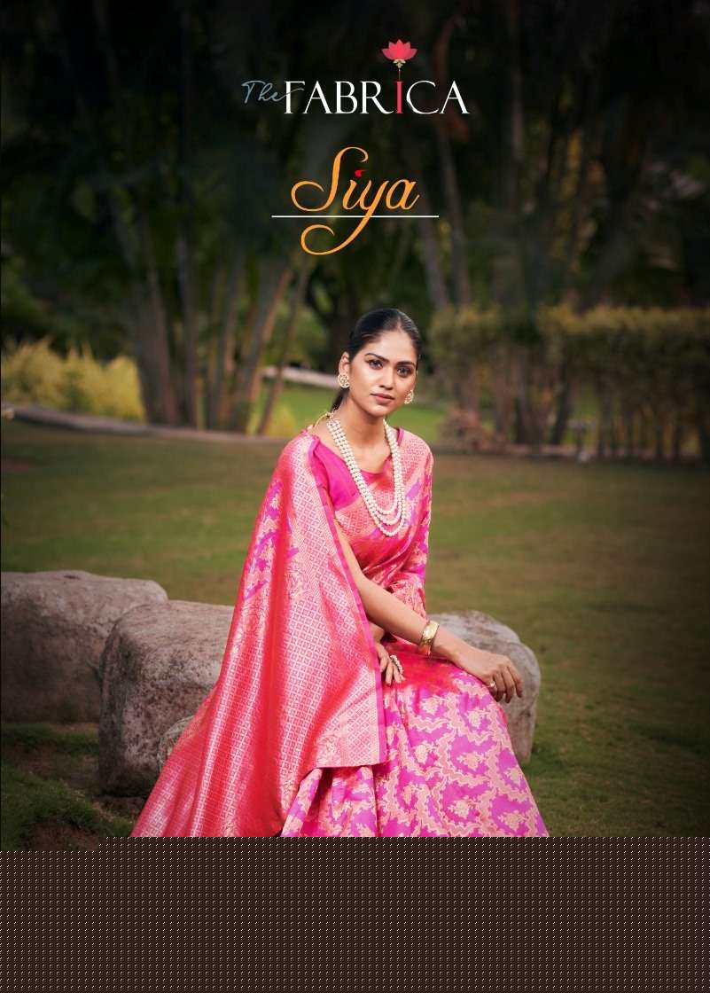 Siya By The Fabrica 19001 To 19006 Series Indian Traditional Wear Collection Beautiful Stylish Fancy Colorful Party Wear & Occasional Wear Jacquard Silk Sarees At Wholesale Price