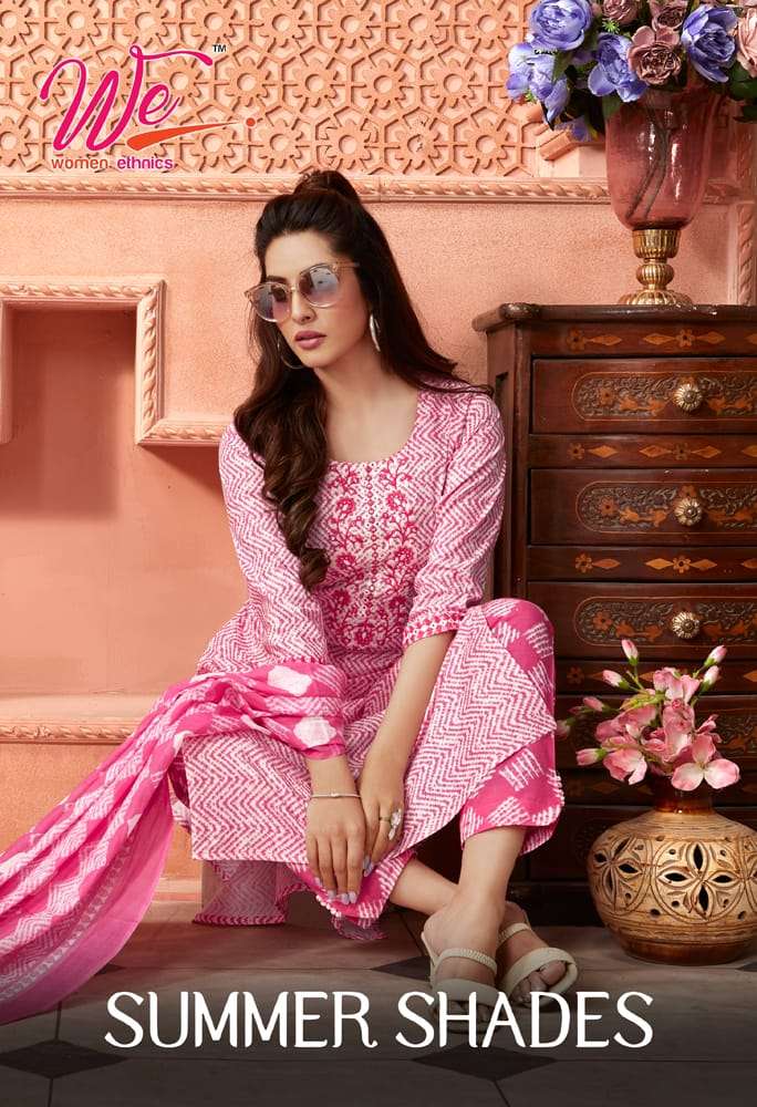 Summer Shaded By Women Ethnics 2201 To 2206 Series Beautiful Stylish Festive Suits Fancy Colorful Casual Wear & Ethnic Wear & Ready To Wear Cotton Print Dresses At Wholesale Price