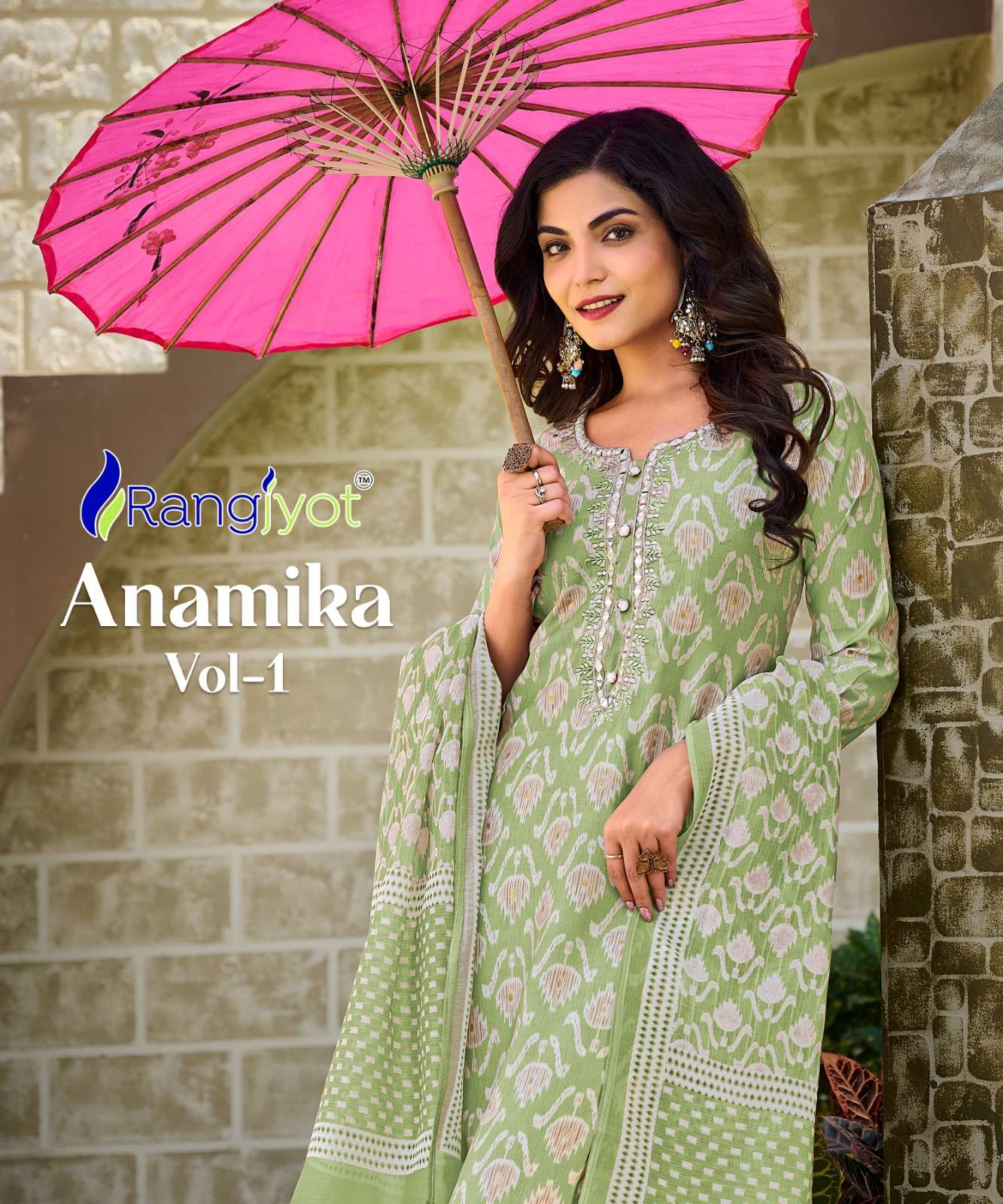 Anamika Vol-1 By Rangjyot Fashion 1001 To 1006 Series Designer Suits Collection Beautiful Stylish Colorful Fancy Party Wear & Occasional Wear Chanderi Silk Dresses At Wholesale Price