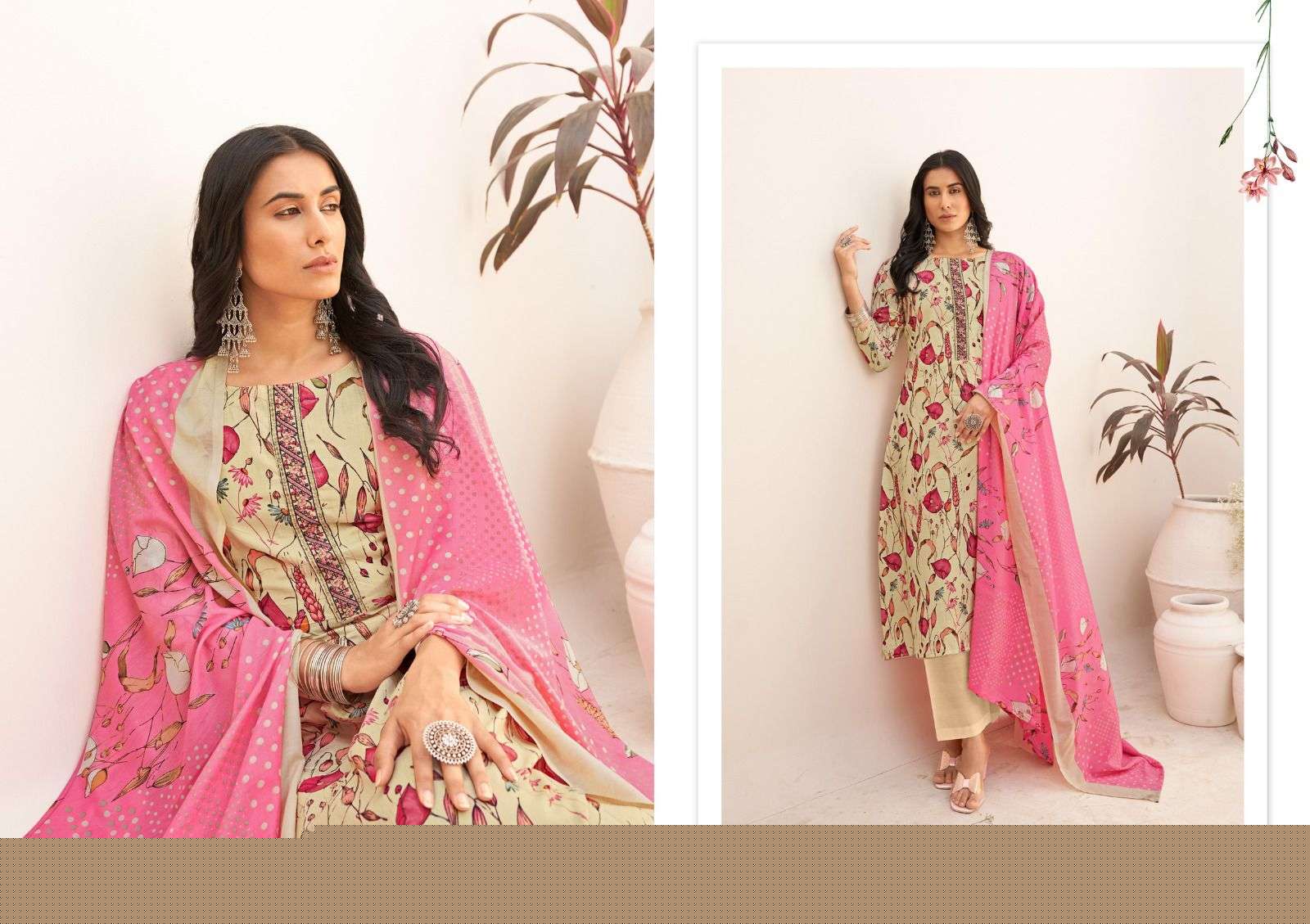 Aroma By Masakali 55001 To 55008 Series Designer Sharara Suits Collection Beautiful Stylish Fancy Colorful Party Wear & Occasional Wear Pure Cambric Cotton Digital Print With Embroidered Dresses At Wholesale Price