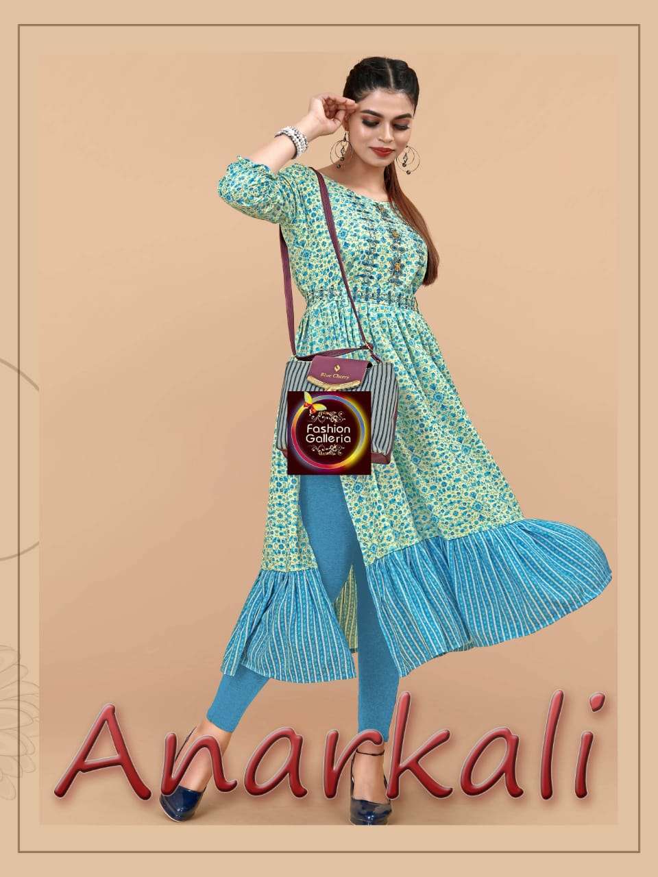Anarkali By Fashion Galleria 2019 To 2022 Series Beautiful Stylish Fancy Colorful Casual Wear & Ethnic Wear Rayon Embroidered Kurtis At Wholesale Price