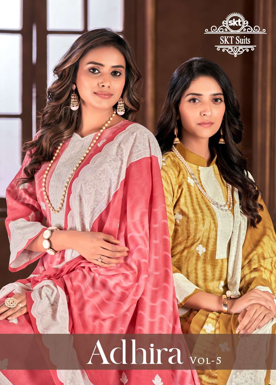 Adhira Vol-5 By Skt Suits 82001 To 82008 Series Beautiful Festive Suits Colorful Stylish Fancy Casual Wear & Ethnic Wear Pure Cotton Dresses At Wholesale Price