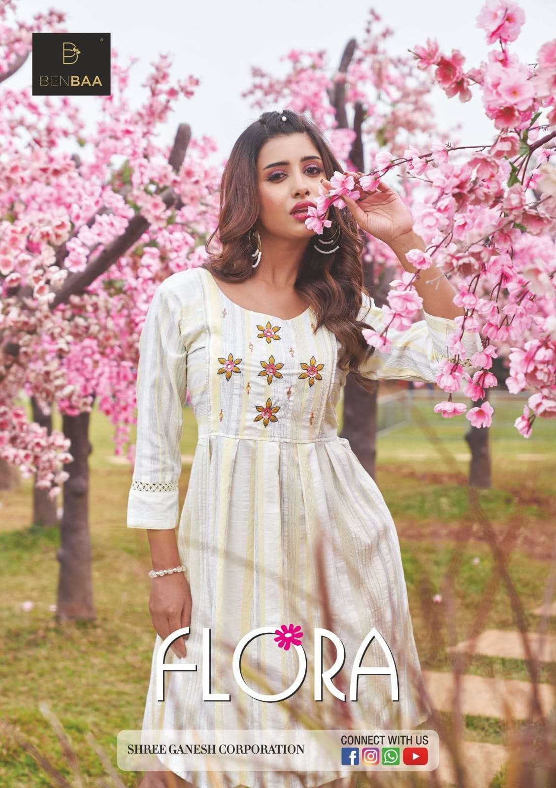 Flora By Benbaa 1788 To 1794 Series Beautiful Stylish Fancy Colorful Casual Wear & Ethnic Wear Nylon Viscose Tops At Wholesale Price
