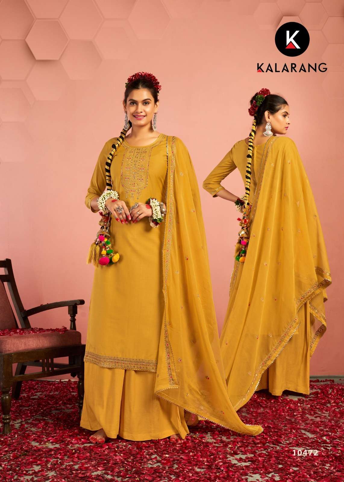 Heamli By Kalarang 10471 To 10474 Series Beautiful Suits Colorful Stylish Fancy Casual Wear & Ethnic Wear Pure Cotton Silk Dresses At Wholesale Price