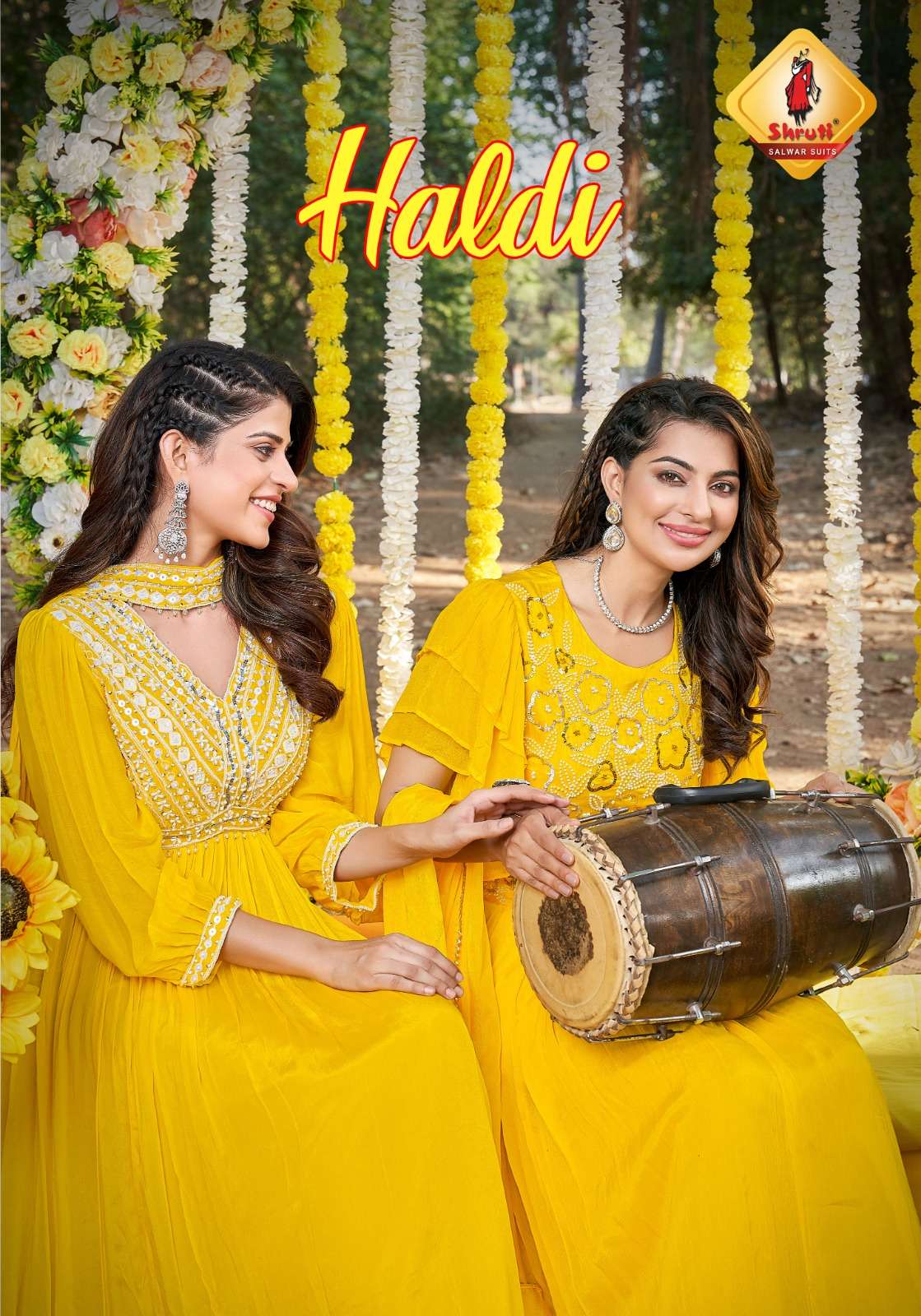 Haldi By Shruti 01 To 03 Series Beautiful Stylish Fancy Colorful Casual Wear & Ethnic Wear Georgette Gowns At Wholesale Price