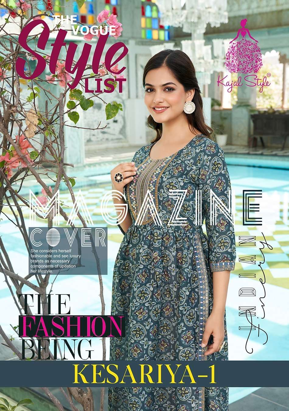 Kesariya Vol-1 By Kajal Style 1001 To 1008 Series Designer Stylish Fancy Colorful Beautiful Party Wear & Ethnic Wear Collection Chanderi Print Kurtis At Wholesale Price