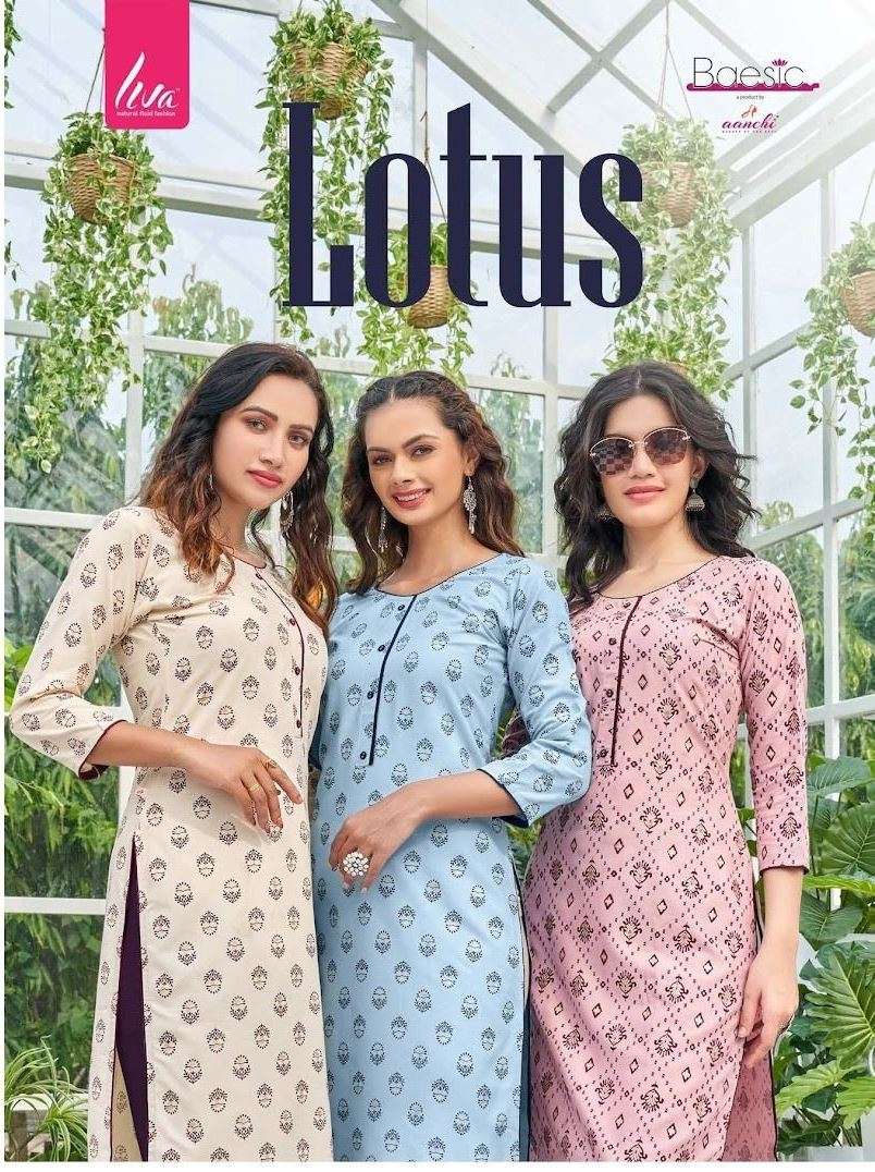Lotus By Aanchi 01 To 06 Series Designer Stylish Fancy Colorful Beautiful Party Wear & Ethnic Wear Collection Heavy Rayon Print Kurtis At Wholesale Price