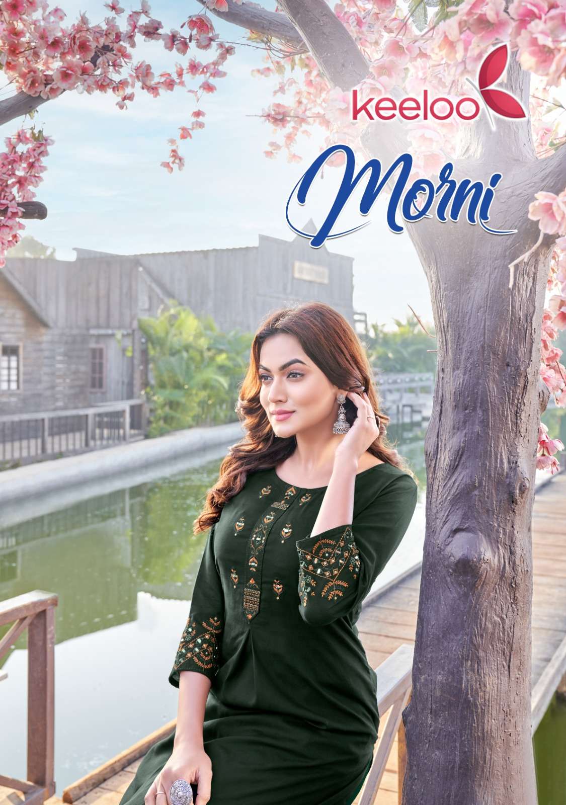 Morni By Keeloo 8001 To 8006 Series Beautiful Stylish Fancy Colorful Casual Wear & Ethnic Wear Rayon Embroidered Kurtis At Wholesale Price