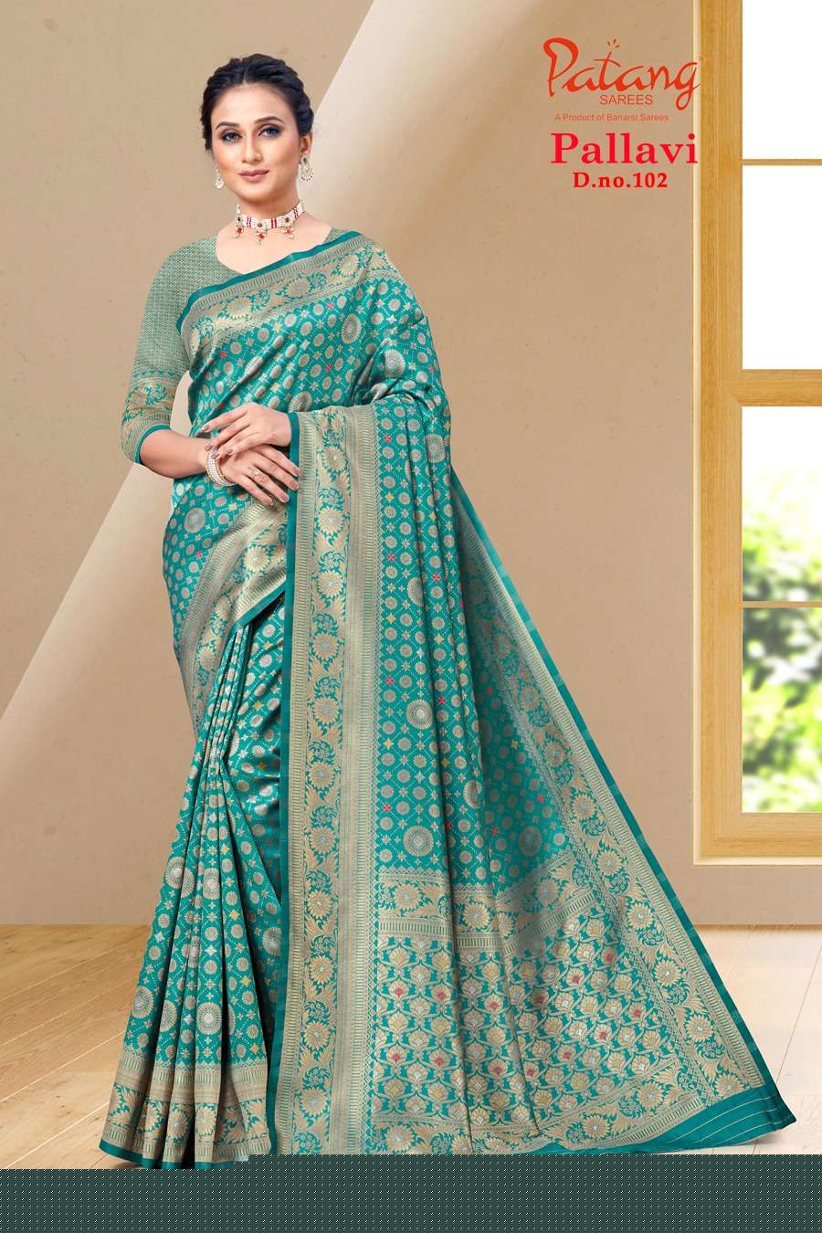 Pallavi By Patang Sarees 101 To 108 Series Indian Traditional Wear Collection Beautiful Stylish Fancy Colorful Party Wear & Occasional Wear Silk Sarees At Wholesale Price