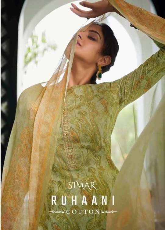 Ruhaani By Glossy 4230 To 4235 Series Designer Festive Suits Collection Beautiful Stylish Colorful Fancy Party Wear & Occasional Wear Pure Cotton Dresses At Wholesale Price