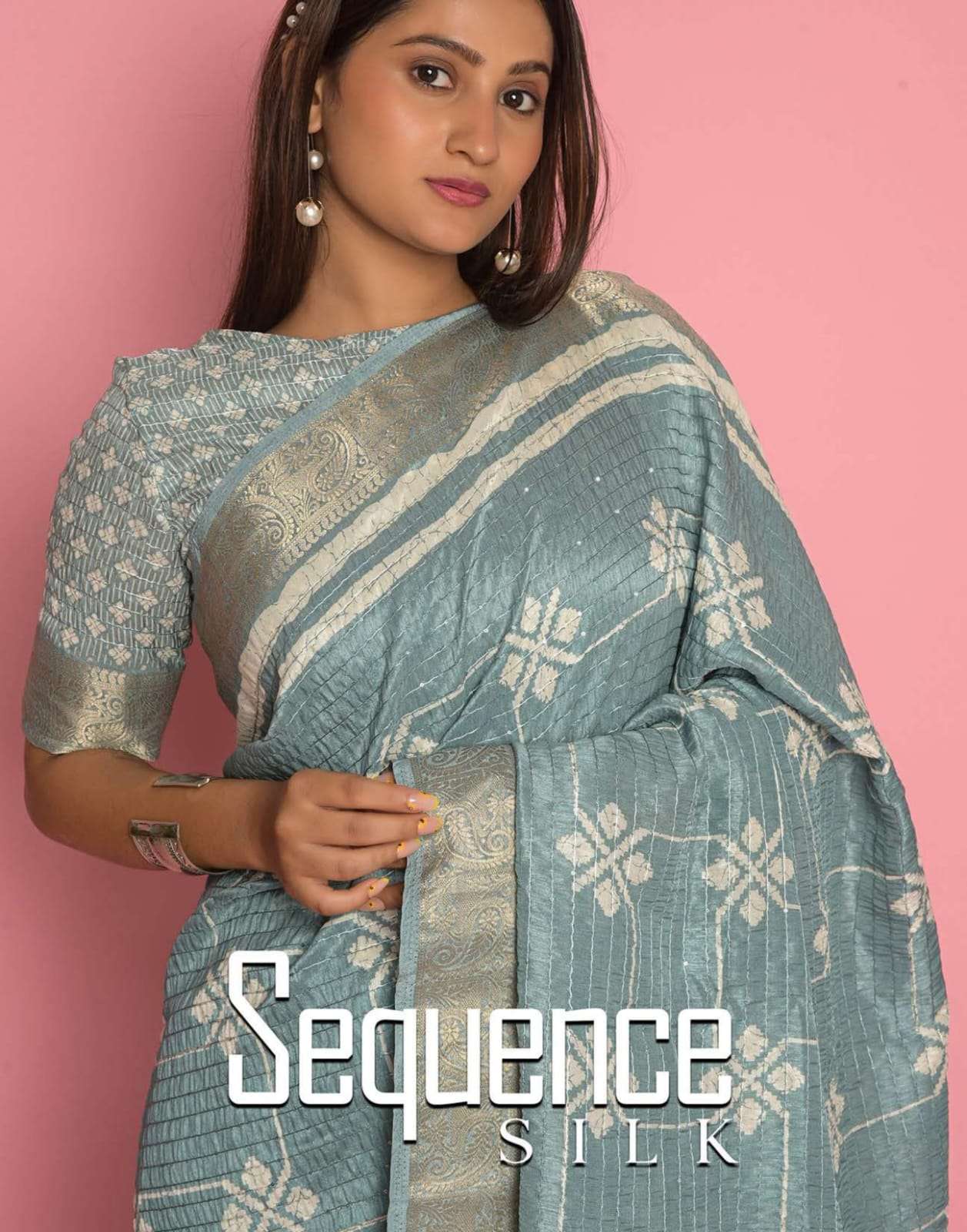 Sequence Silk By Ashima 6101 To 6108 Series Indian Traditional Wear Collection Beautiful Stylish Fancy Colorful Party Wear & Occasional Wear Dola Silk Sarees At Wholesale Price