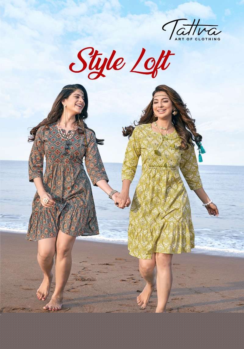 Style Loft By Tattva 01 To 05 Series Designer Stylish Fancy Colorful Beautiful Party Wear & Ethnic Wear Collection Soft Cotton Kurtis At Wholesale Price