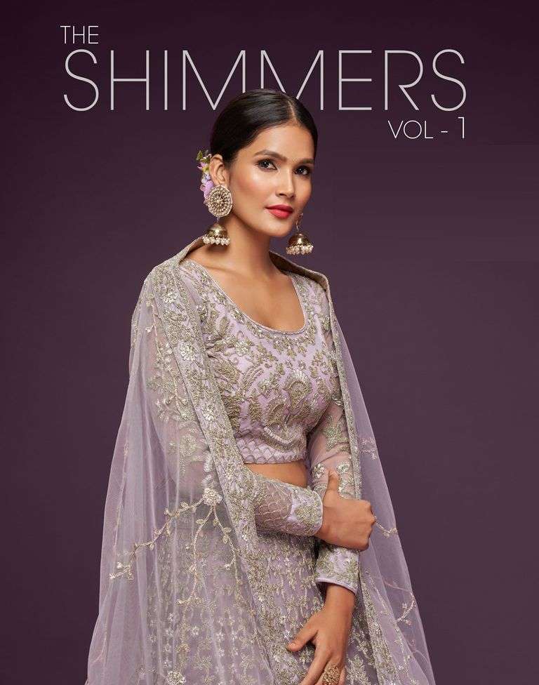 The Shimmers Vol-1 By Fashid Wholesale 7901 To 7909 Series Festive Wear Collection Beautiful Stylish Colorful Fancy Party Wear & Occasional Wear Soft Net Lehengas At Wholesale Price
