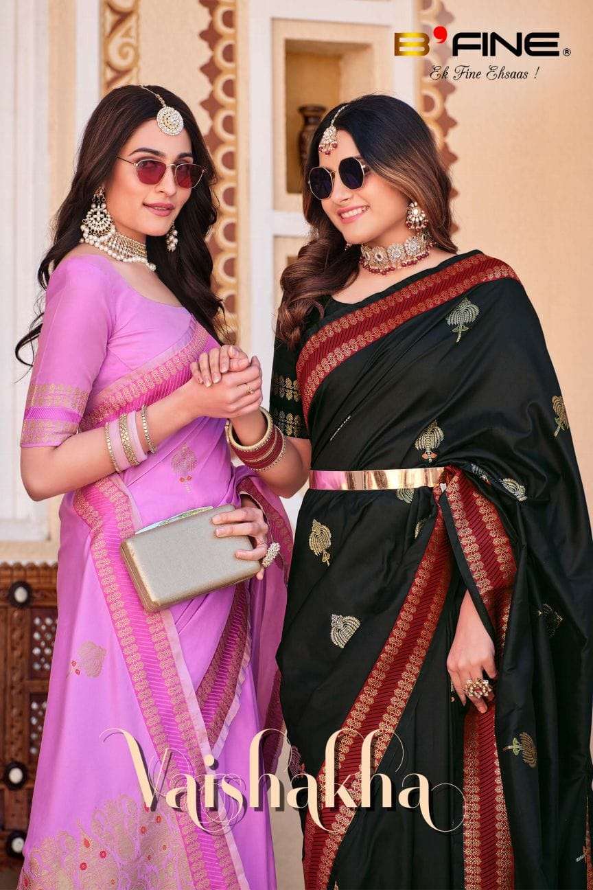 Vaishakha By Bfine 1069-A To 1069-D Series Indian Traditional Wear Collection Beautiful Stylish Fancy Colorful Party Wear & Occasional Wear Soft Silk Sarees At Wholesale Price