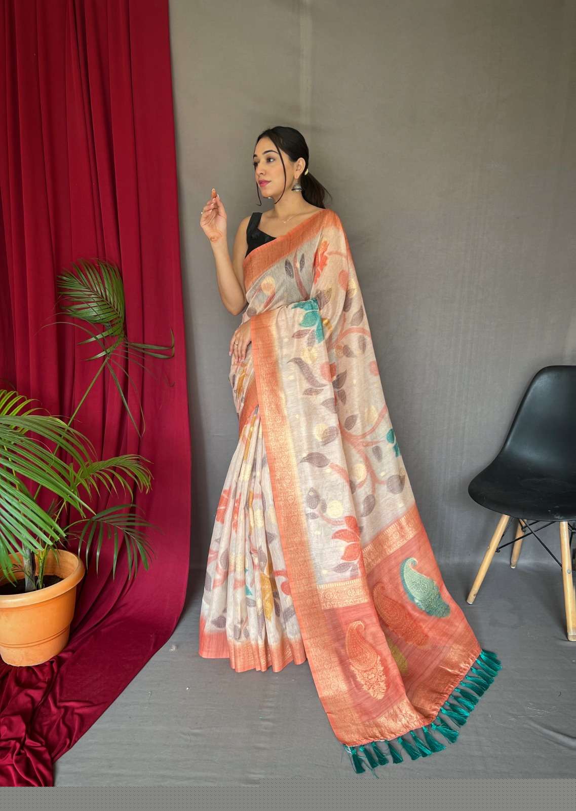 Vaibhavi By Purple Creation 01 To 06 Series Indian Traditional Wear Collection Beautiful Stylish Fancy Colorful Party Wear & Occasional Wear Chanderi Digital Print Sarees At Wholesale Price